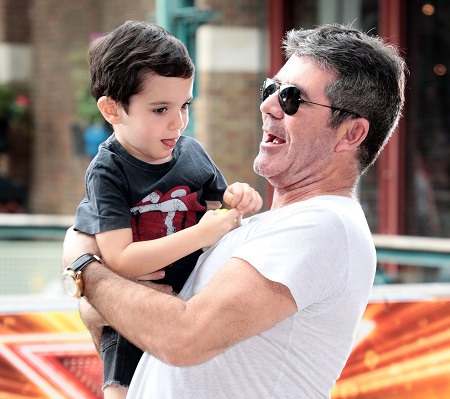 Simon Cowell with son Eric, 5.